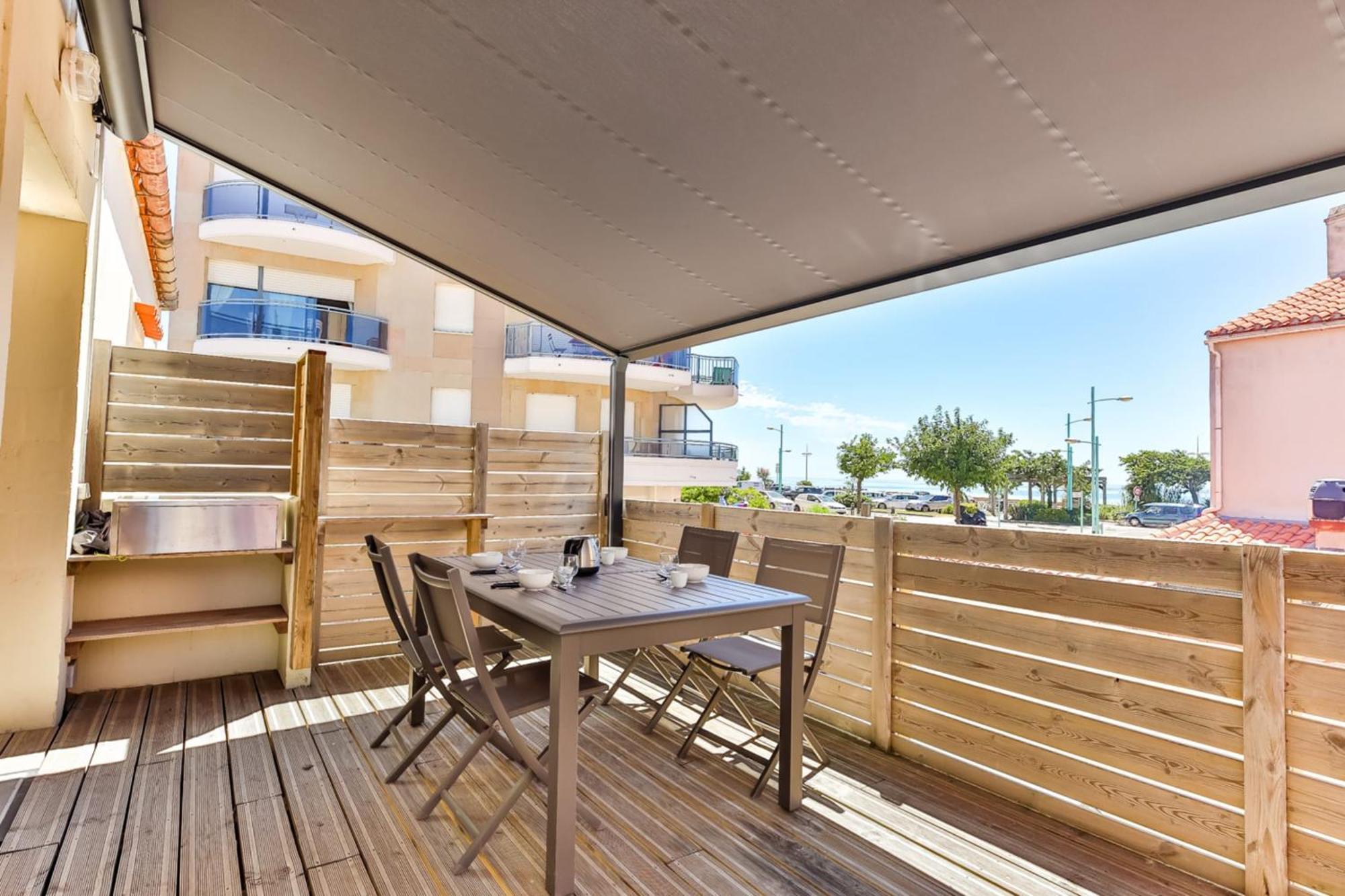Cote Plage - Vue Mer - Terrasse Saint-Jean-de-Monts Ngoại thất bức ảnh